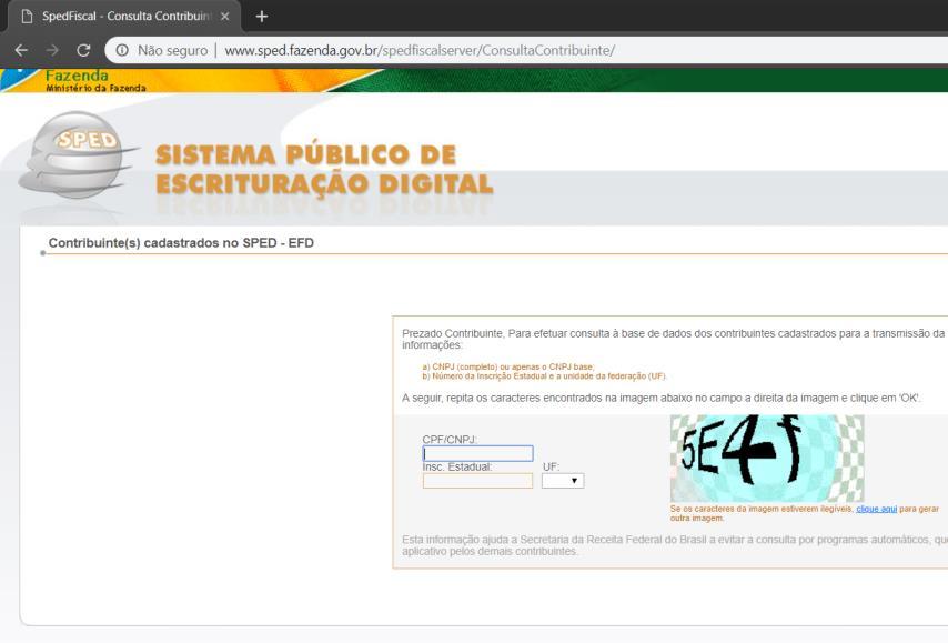 1 Acesse o Site do SPED Fiscal.