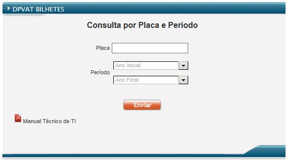 2.1.2.1 Consulta por Placa e Período 2.