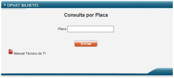 2.1.2.3 Consulta por Placa 2.1.2.4