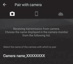 camera (Conectar-se à câmera) e prossiga para o passo 3. 3 Dispositivo inteligente: toque no nome da câmera que você deseja parear.