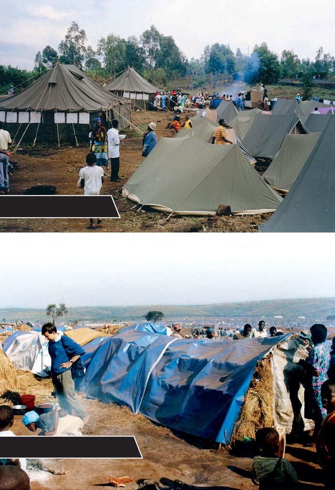 Goma, Congo Acima: campo de refugiados para Testemunhas de Jeov a ruandesas;