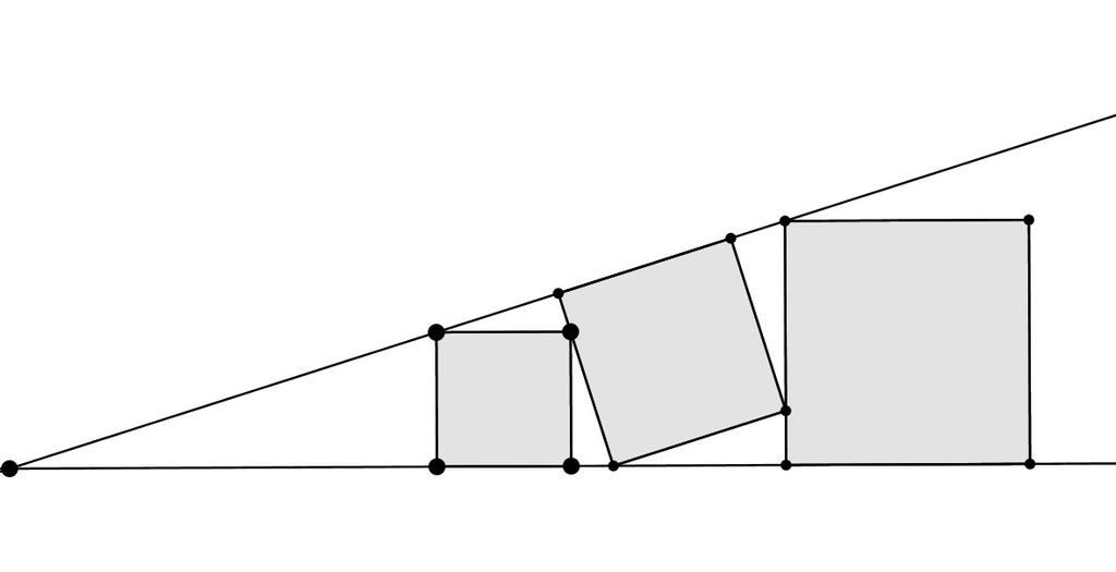 . Na figura abaixo as medidas dos lados dos quadrados menores são e 4.
