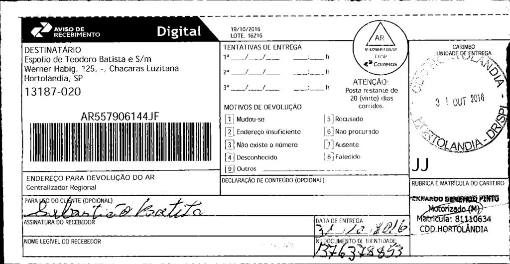 fls. 10 Este documento é cópia do original, assinado digitalmente por ALEXANDRE MACIEL SETTA, liberado nos autos em 13/11/2016 às 07:32.