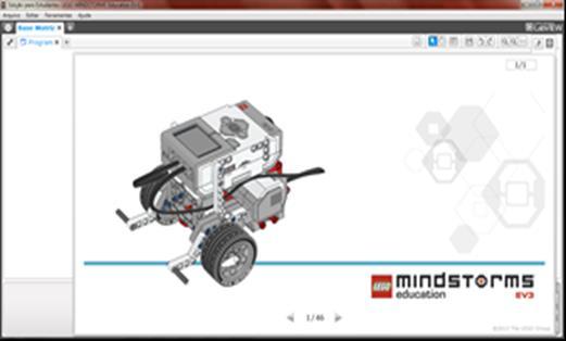 Figura 1 - Modelo Lego Mindstorms. Fonte: Lego Education. Nas atividades, os alunos montavam os robôs propostos pelos oficineiros.