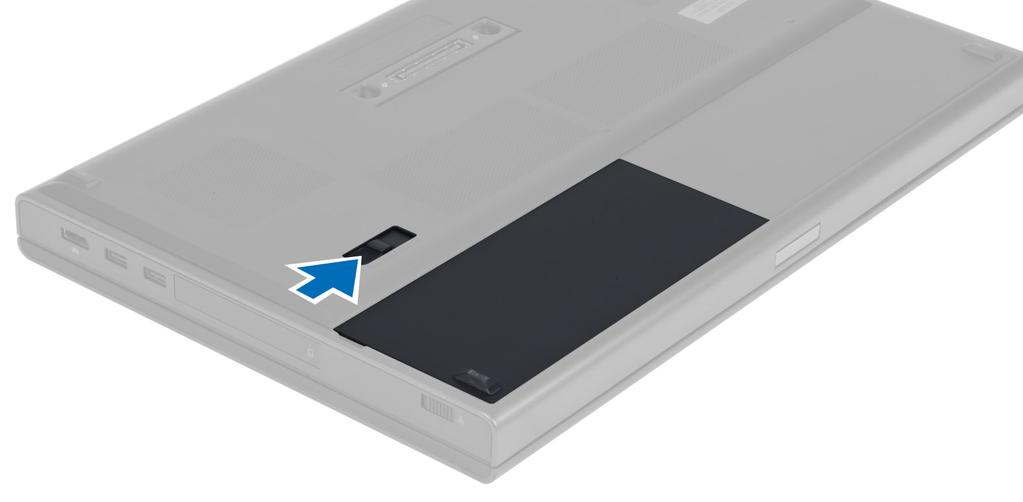 Instalar a ExpressCard 1. Deslize a ExpressCard para dentro da ranhura e faça pressão até que encaixe no lugar. 2.