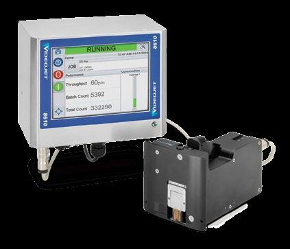 Impressora de jato de tinta Videojet 1610 Cabeça Dupla Dois cabeçais de impressão oferecem flexibilidade para imprimir mais conteúdo em