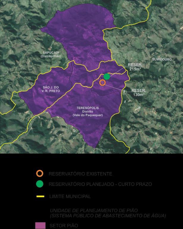 Figura 2 Localização dos reservatórios