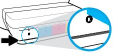 Níveis de tinta Use as linhas de nível de tinta, nos tanques de tinta, para determinar quando encher os tanques e quanta tinta deve ser adicionada.
