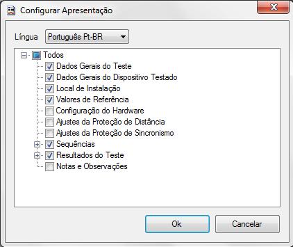 10. Relatório Após finalizar o teste clique no ícone Relatório na