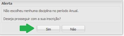 Nesta fase é apresentado um resumo das disciplinas /