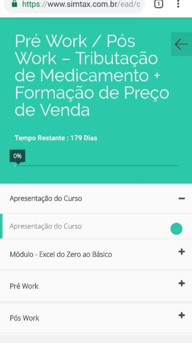 exclusivo online para revisão de conteúdos abordados no treinamento presencial.