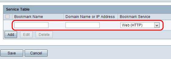 Etapa 2. O clique adiciona para adicionar o Domain Name ou o endereço IP de Um ou Mais Servidores Cisco ICM NT e os serviços. Uma fileira nova é adicionada.