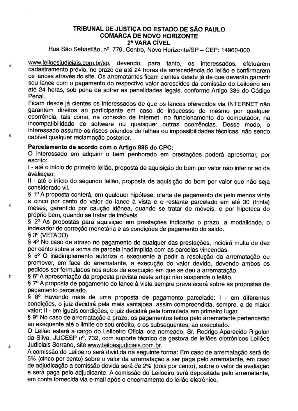 fls. 59 Este documento é cópia do original, assinado digitalmente por LUZIA REGIS DE OLIVEIRA DUARTE, liberado nos autos em 30/04/2019 às 14:49.