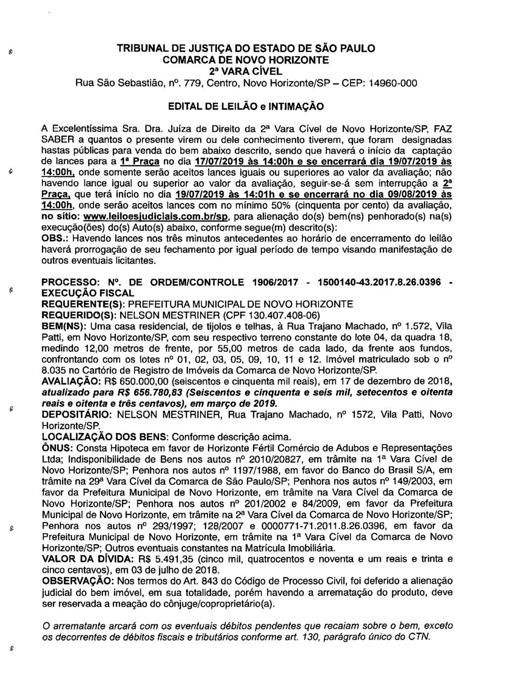 fls. 81 Este documento é cópia do original, assinado digitalmente por LUZIA REGIS DE OLIVEIRA DUARTE, liberado nos autos em 30/04/2019 às 14:47.