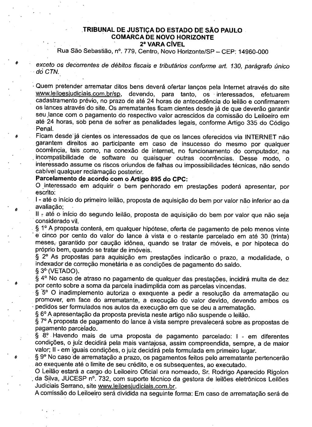 fls. 162 Este documento é cópia do original, assinado digitalmente por VALERIA THEREZINHA DE FREITAS, liberado nos autos em 19/06/2019 às 11:58.