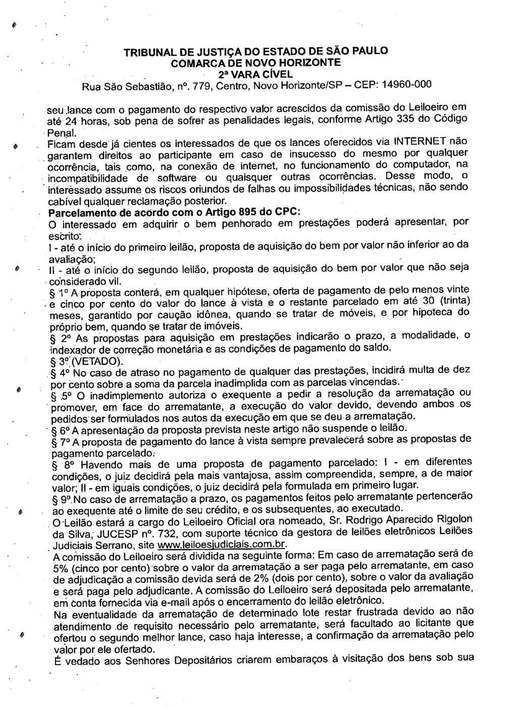 fls. 81 Este documento é cópia do original, assinado digitalmente por LUZIA REGIS DE OLIVEIRA DUARTE, liberado nos autos em 19/06/2019 às 13:12.