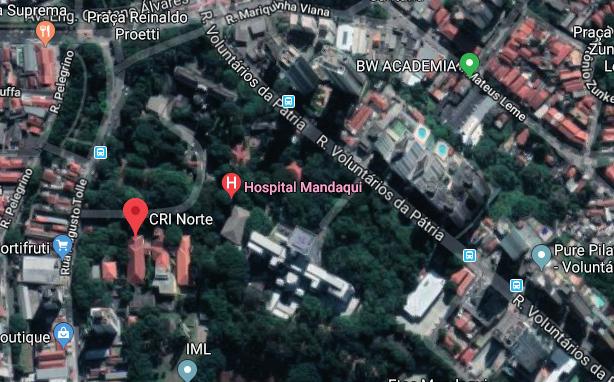 ÁREA FÍSICA Perguntas Frequentes O CRI é um serviço do Hospital do Mandaqui? 6 NÃO, o CRI Norte não é um serviço do Hospital do Mandaqui.