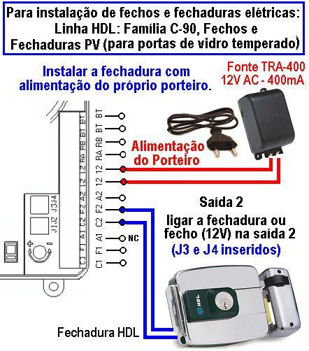 seleção de alimentação interna somente na saída 2; 4 - Saída 1 - com Transistor / Saída 2 - com Relé ( a Saída 1 tem limite de corrente e de tempo de acionamento, sendo recomendada especialmente para