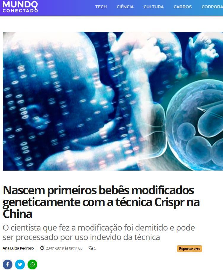 No Brasil, por sua vez, a legislação veta qualquer experimento que envolva a manipulação genética