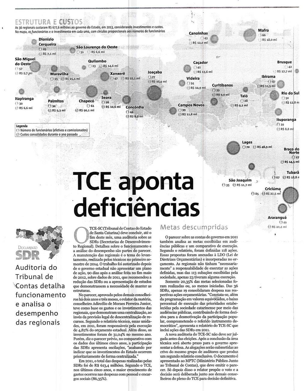 Notícias do Dia Eleições TCE aponta deficiências TCE aponta deficiências / Tribunal de Contas do Estado de Santa Catarina /