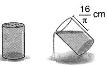 A medida da altura desconhecida vale 16.(UFPR/2013) Um reservatório possui internamente o formato de um cilindro com 3,4 m de diâmetro e 10 m de comprimento, conforme indica a figura. (A) 8 cm.