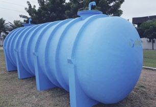 para armazenagem de cloro gás RESERVATÓRIOS TIPO CAIXA D ÁGUA Reservatórios modelo caixa d água em PRFV, conforme padrão de mercado. Pode ser estruturada para funcionar sob o solo.