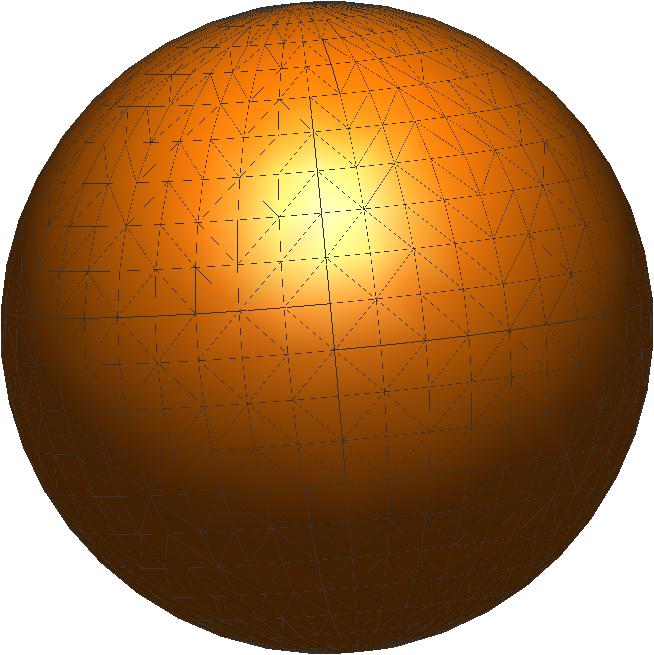 Utilizamos esses objetos para aproximar superfícies como a esfera da figura 1.1(a), criada com apenas um tetraedro de maneira mais eficiente que os triângulos da figura 1.2(d).