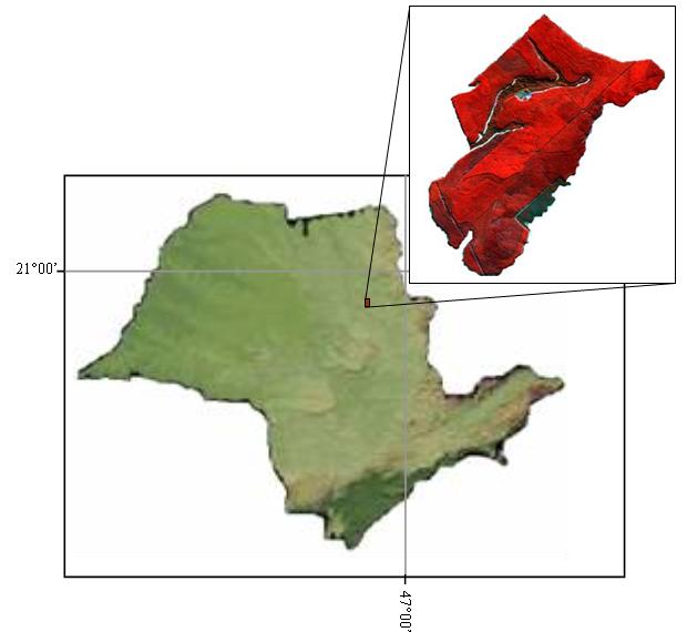 Projeto Cara-Preta Estado de São Paulo FIGURA 1 - Localização da área de estudo.