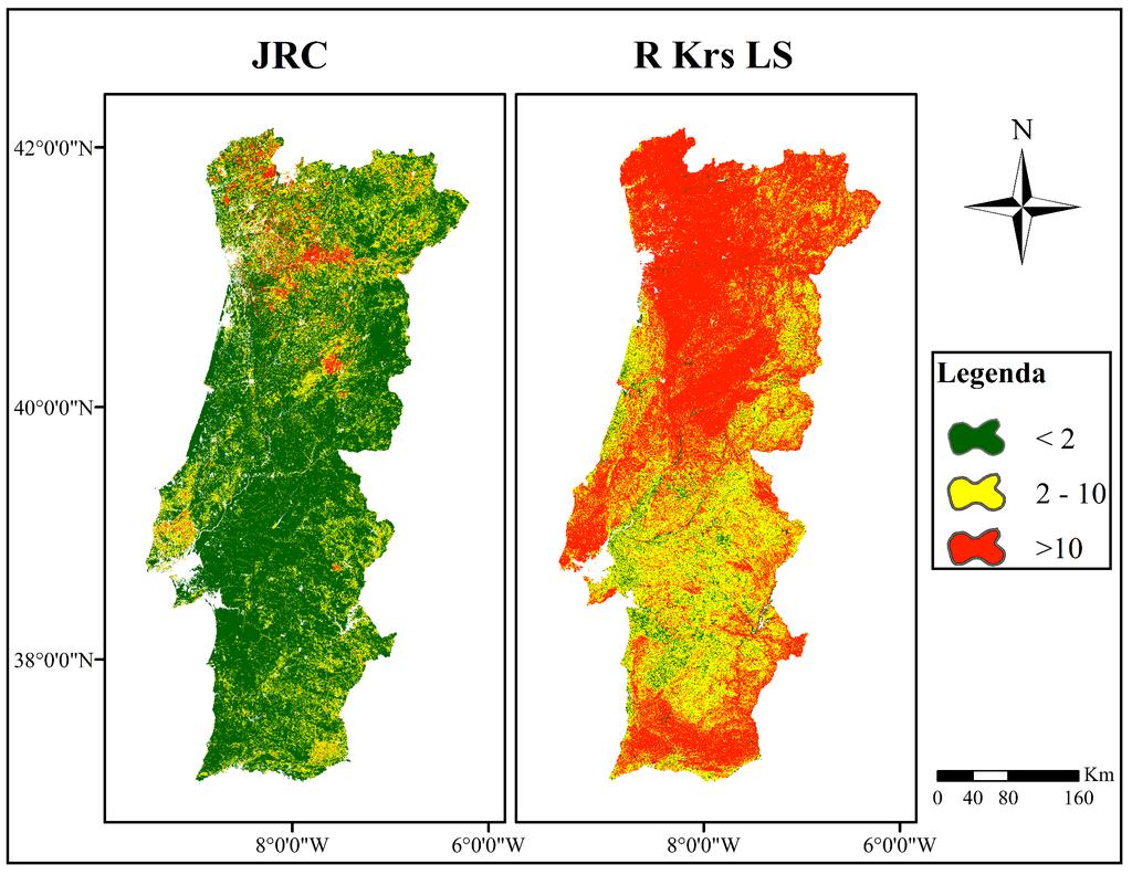 CARTA JRC Erosão atual (R.Krs.