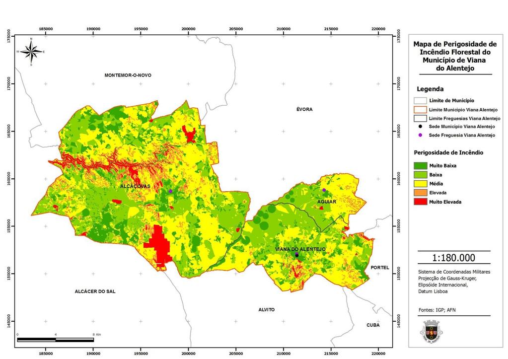 Mapa 4: Mapa de Perigosidade de Incêndio