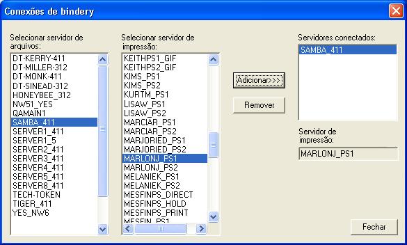 Se a caixa de diálogo Nome do usuário e senha do servidor de arquivos aparecer, digite o nome de usuário e a senha apropriados para se conectar ao servidor de arquivos selecionado.
