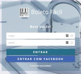 CONFIGURAÇÃO INICIAL 1) Acesse https://www.boletobancario.com/boletofacil/user/login.