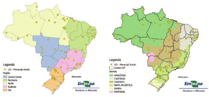 Caracterização de Germoplasma e Melhoramento Genético do Maracujazeiro... 127 bioma Pampa.