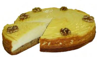 Bolo de queijo e nozes com MELLA MUFFIN e Receita para 1 forma de 28 cm Ø Base de nozes MELLA MUFFIN Óleo vegetal Nozes PASTA NUECES Água Massa de queijo Água ou leite 0,100 kg 0,066 kg 0,040 kg