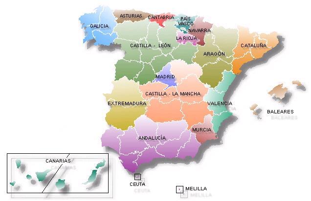 O Sistema de Saúde na Catalunha Espanha: Características 17 Comunidades Autônomas Área: 504,750 km² População (2008): 46,1157,822 Esperança de vida (2005): 80,23 anos Taxa Natalidade