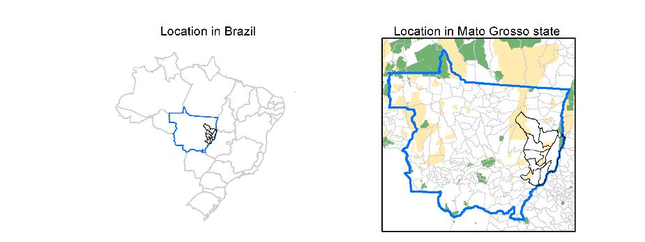 Localização Geográfica Município Área (km 2 ) Água Boa 7.522 Araguaiana 6.462 Barra do Garças 9.190 Canarana 10.