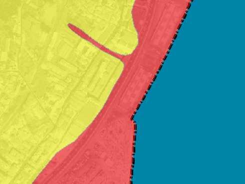 Figura 41 - Vulnerabilidade sísmica moderada e muito elevada Em toda a área de intervenção e em particular nas zonas muito vulneráveis serão adotadas soluções técnicas compatíveis com as condições