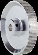 de medição de alumínio com O-Ring (NBR70) para eixo sólido de 6 mm, perímetro de 500 mm Roda de medição de alumínio com superfície de ranhuras