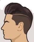 Sidecut Tem apenas uma das laterais raspadas. O sidecut é o corte preferido dos homens chegados a um estilo mais alternativo e roqueiro.