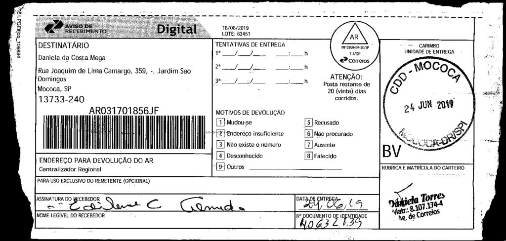 fls. 28 Este documento é cópia do original, assinado digitalmente por v-post.correios.com.br, liberado nos autos em 25/06/2019 às 23:02.