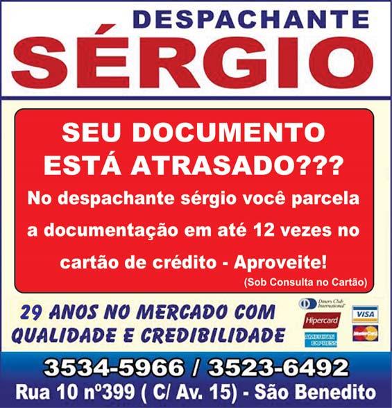 9730-7946 (038788) DINHEIRO Crédito Pessoal, Financiamento de veiculos, Emprestimo p/ aposentados do INSS, CITY CRED Rua 2, 1021-3524-6384. (038768) ESTERCO DE VC SECO Entrega domicílio. 3533-8645/ 9.