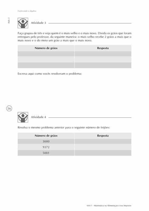 Alimentação para a saúde Unidade 2 53 Para fazer a atividade 3, divida a turma em grupos de 3 alunos.