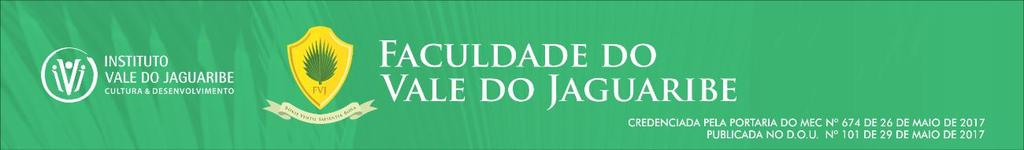 À Cooordenação do Curso de Direito da Faculdade do Vale do Jaguaribe FVJ, no uso das atribuições vem tornar pública as apresentações dos Trabalhos de Conclusão de Curso (TCC) do semestre 2019.