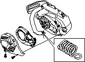 Instruções de reparação 7.22 Sistema anti-vibração Desmontagem. Desmonte as seguintes peças: Corrente e lâmina, consulte o manual do operador. Unidade do punho. 2.