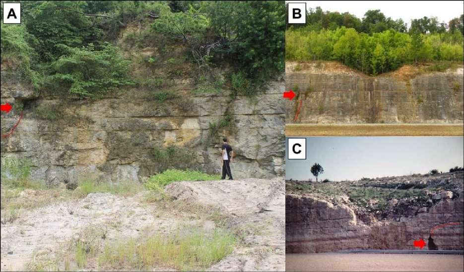 carste subjacente, uma vez que a Formação Gramame, de natureza carbonática, está recoberta por sedimentos terrígenos da Formação Barreiras.