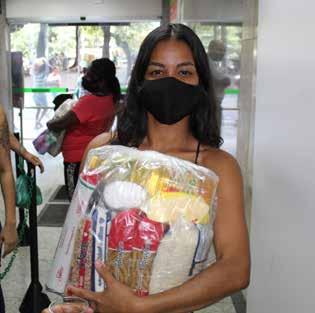 Inaugurou, dia (26/04), mais um ponto de distribuição das cestas básicas para as famílias cadastradas no Alimentar - Programa Vida sem Fome na unidade Cedipro.