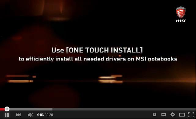 Vídeo: Como utilizar o MSI One Touch Install A "One Touch
