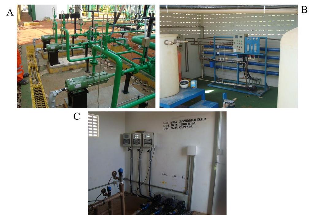 42 4.5 SISTEMA DE IRRIGAÇÃO Utilizou-se um sistema de irrigação por gotejamento, contendo três unidades, uma para cada qualidade de água a ser aplicada.