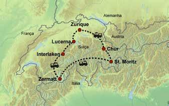 Glacier Express / Suíça Viagens De Trem (sem guia acompanhante) p 3 ou 5 Dias de/a Zurique p O famoso Glacier Express p Prolongação Jungfraujoch Viagens De Trem (sem guia acompanhante) p 4 ou 6 Dias