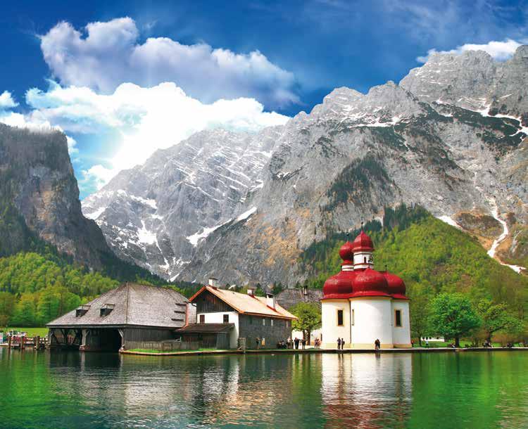 GRUPO PEQUENO Lago Königsee, Berchtesgaden / Alemanha O coração da Alemanha TOUR EM GRUPO PEQUENO 1 Dia / Sábado Frankfurt Chegada ao aeroporto de Frankfurt e traslado ao hotel.